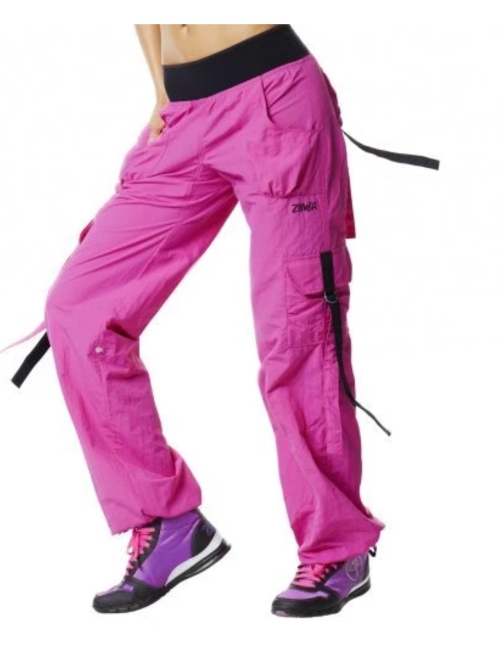 ZUMBA CARGO PANTS Converts to Capri EliteZWear size XL